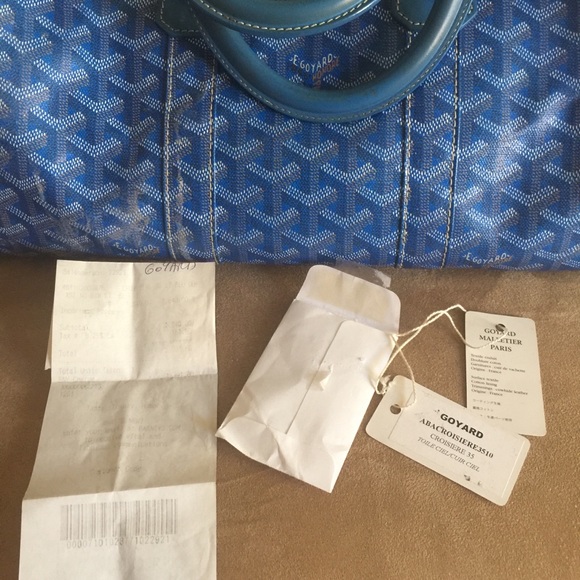 GOYARD BLUE CROISSIERE 35 SATCHELS💝HP - Picture 2 of 5